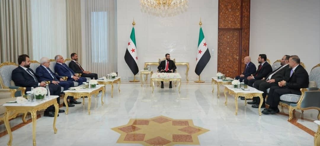وفد ليبي يبحث مع الرئيس السوري في دمشق توسيع الشراكة الاقتصادية