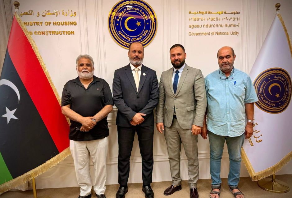 الإسكان والتعمير تبحث مع «ماكسترودر» الألمانية تطوير المباني المصنعة في ليبيا