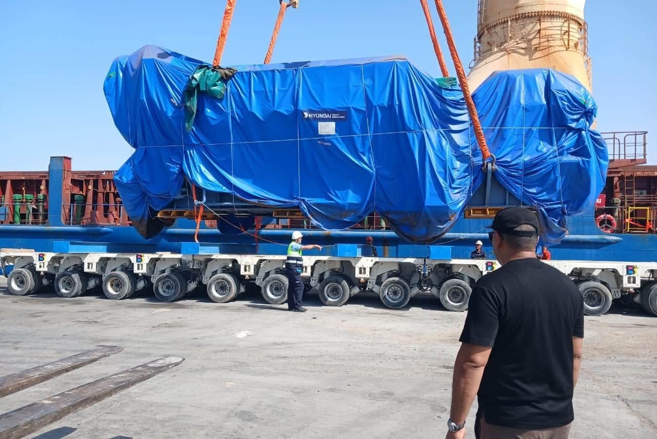 الشركة العامة للكهرباء تستقبل وحدة توليد ذاتي ضمن مشروع محطة جنوب طرابلس الجديدة
