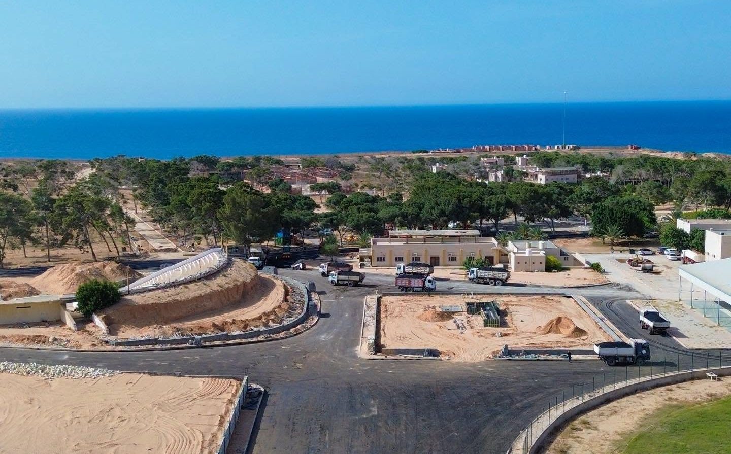 تواصل اعمال مشروع البنية التحتية داخل منتزه غابة جوددائم