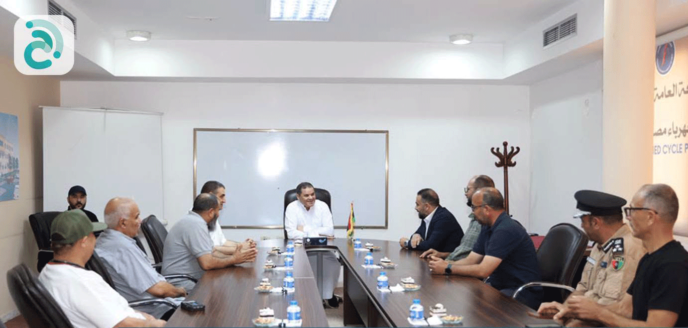 الدبيبة يتفقد محطة مصراتة المزدوجة لمتابعة أعمال الصيانة واستقرار الشبكة